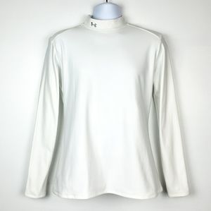 Under Armour Boy's White Mock Heavyweight Top, XXL